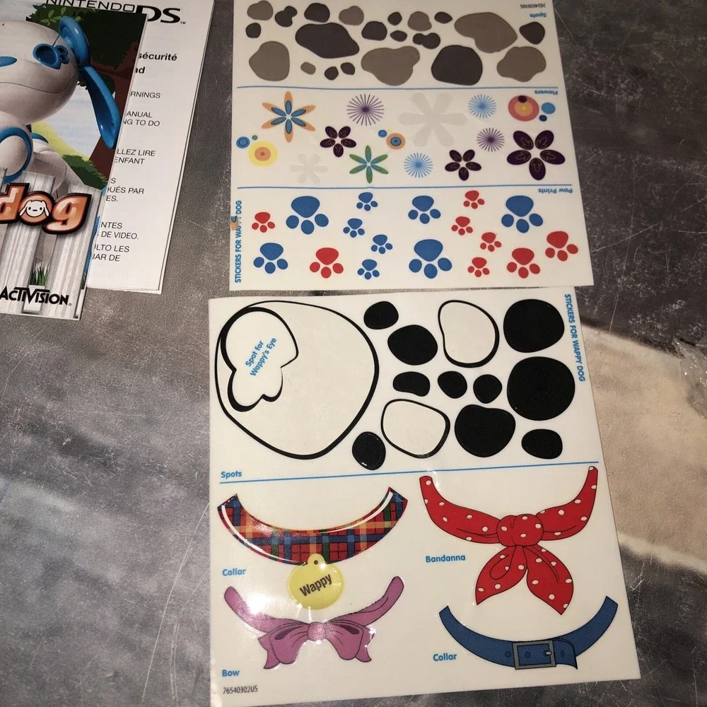 Nintendo DS‎ Game - Wappy Dog Not Included. Manual Included + Stickers